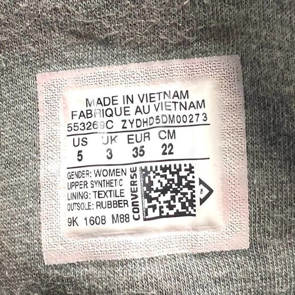 Converse Chuck Taylor Metallic Rubber High - Size: 5 - Picture 9 of 10